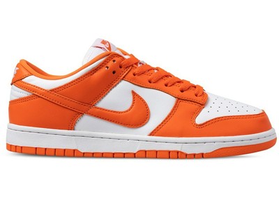 nike dunk orange white