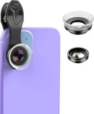 Apexel Universal clip on 12x/24x Macro Phone Camera Lens Kit for iPhone Android