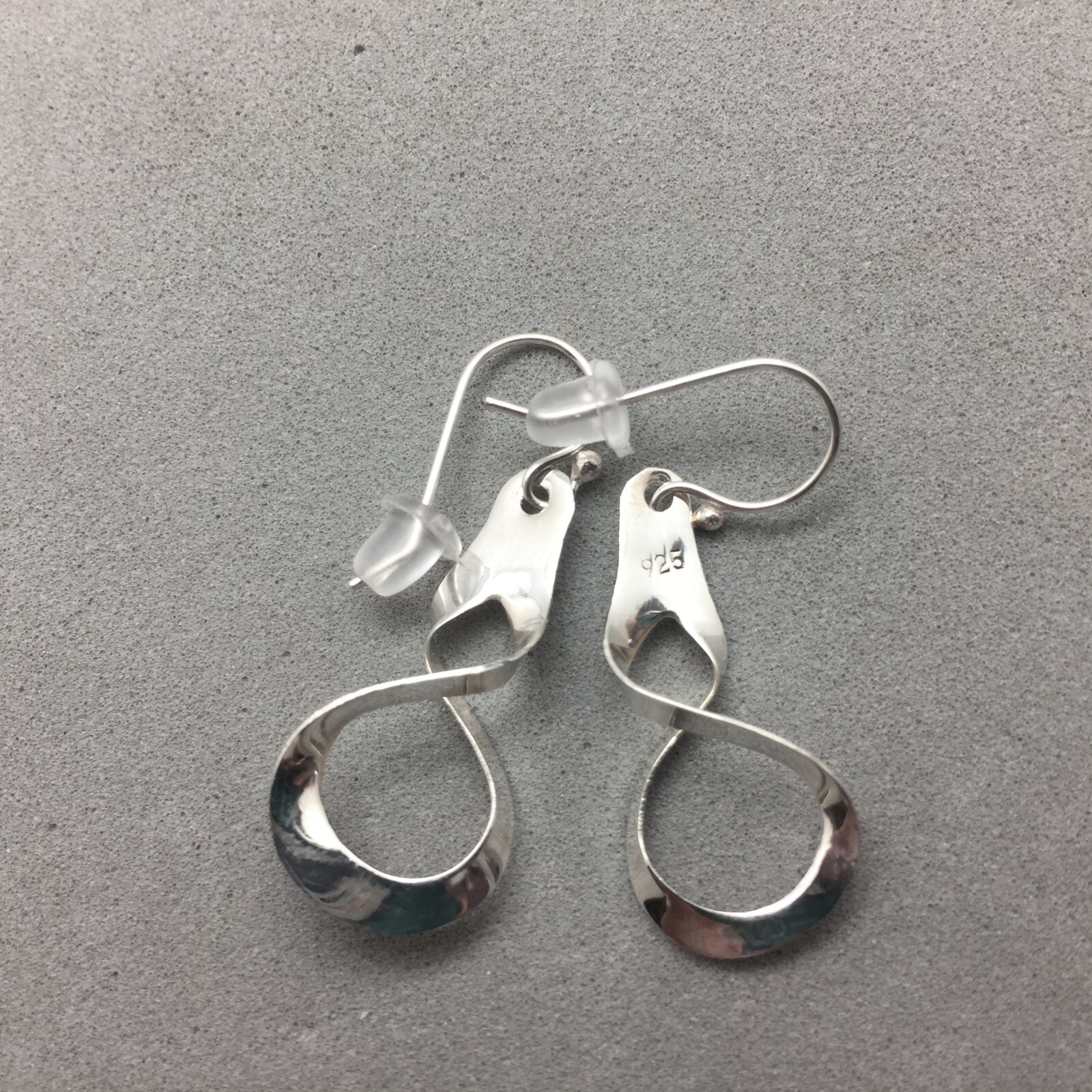 Sterling Silver Mobius Infinity Loop Earrings 1 3… - image 7