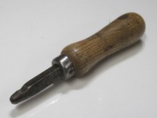 Nice Vintage Pryor Carpenters Name Stamp A Ryan Ash Handle Steel Ferrule