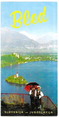 Vintage Bled Slowenien / Jugoslawien Reise Touristen Prospekt Foto Bilder Karte 1967