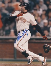 MARK DEROSA  SAN FRANCISCO GIANTS   ACTION SIGNED 8x10