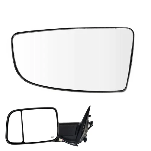For Dodge Ram 1500 2500 3500 Driver Side Rearview Tow Mirror Spotter lower Glass