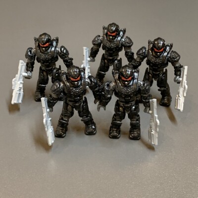 NEW 5X DEFENDER Mega Bloks Construx Halo Warthog Security Patrol Figure GBW74 