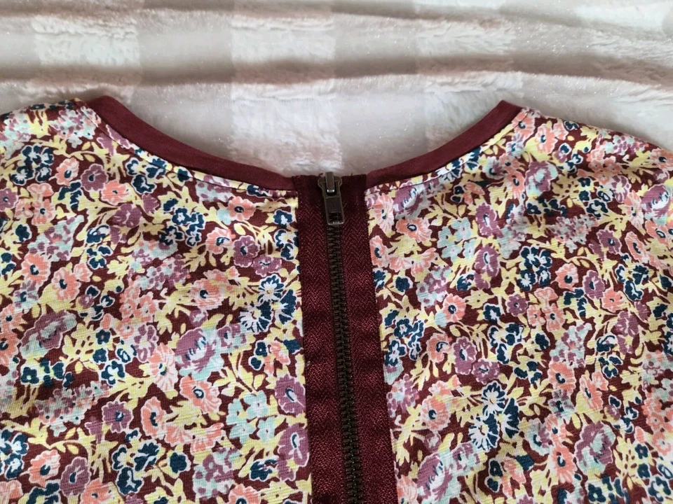 MATILDA JANE 435 Friends Forever Floral COURTNEY Drop Waist Dress Size 12 - Image 4 of 4