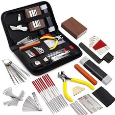 45pcs Guitar Repairing Maintenance Tool Kit With Carry Bag Large Care Set of Too