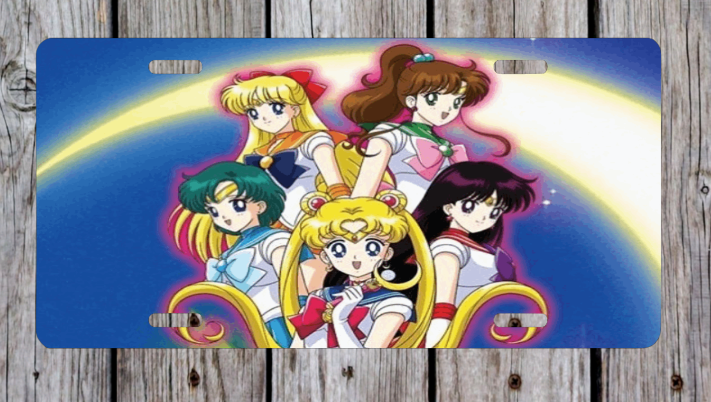 Sailor Moon Metal License Plate Sign Anime Cartoon | eBay
