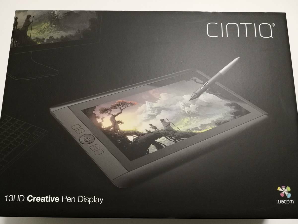 WACOM Cintiq 13HD DTK-1300 / K0 LCD pen tablet Used with Box F/S