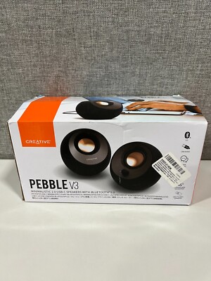 Creative Pebble V3 Minimalistic 2.0 USB-C Desktop Speakers with USB Audio