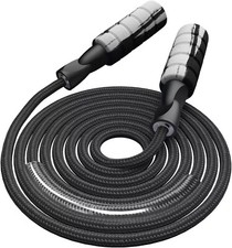 Redify Weighted Jump Rope for Workout Fitness(1Lb), Tangle-Free Ball Bearing Rap