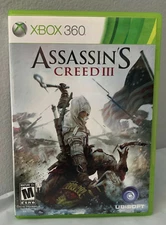 XBOX 360 ASSASSIN'S CREED III MICROSOFT 2012 2 DISCS UBISOFT
