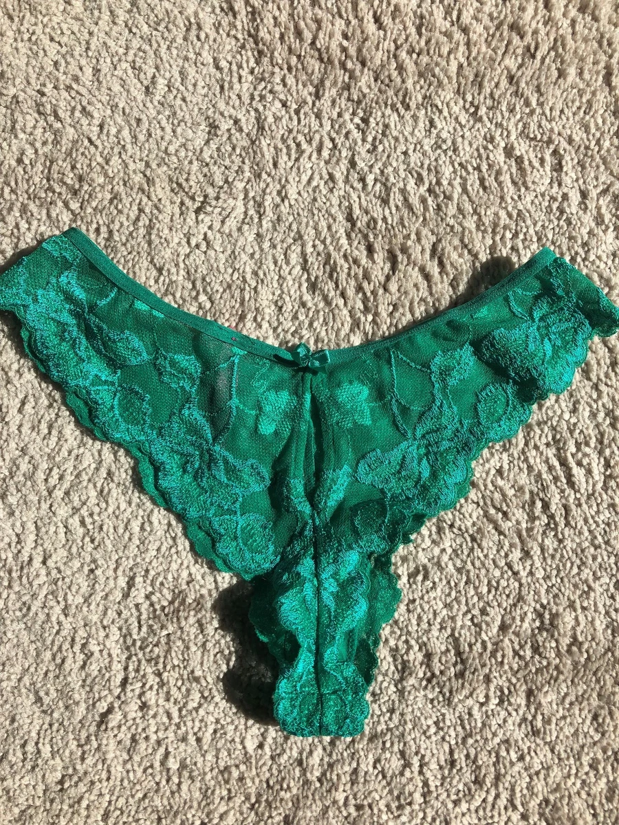 Victoria's Secret Sexy Little Things Collection Green Panty Small Brand New