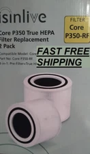 2 Pack Isinlive H13 Core P350-RF True HEPA Filter Compatible w/ LEVOIT Purifier