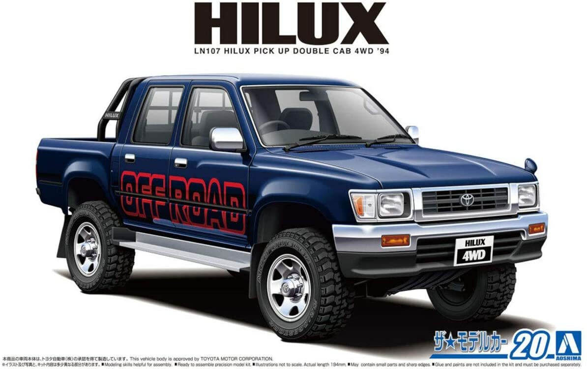 AOSHIMA The Tuned Car 1/24 No.20 TOYOTA LN107 Hilux Pick-up Double