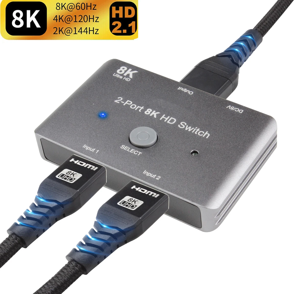 Cable HDMI 8K Ultra HD 2.1 - Power A - 3 Mètres