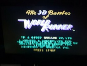 3-D Worldrunner Nintendo NES Cartridge Only Authentic / Tested
