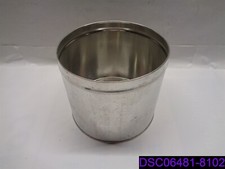 Qty  10 Pieces: Tin Can Container 5" x 6". 8 Cans and 2 Lids