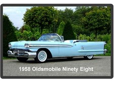 1958 Oldsmobile Ninety Eight Convertible Refrigerator Tool Box Magnet