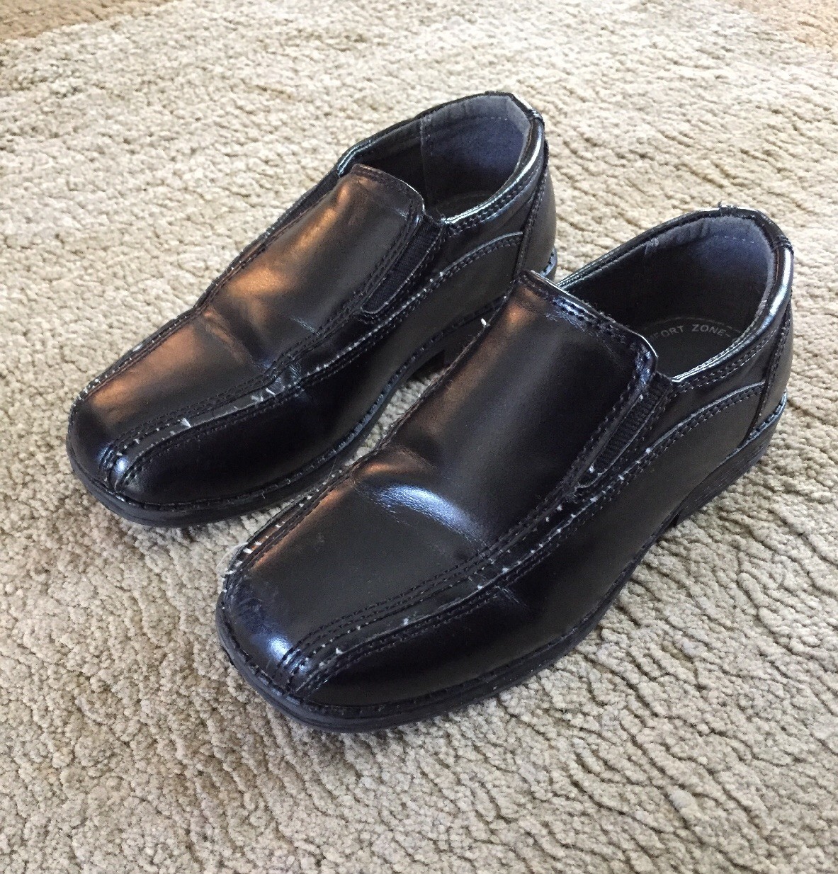 Cherokee Boy's SlipOn Black Dress Shoes Size 11 eBay