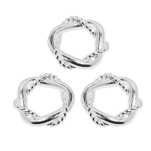 30 Anneaux Jump Ring Bali Argenté 10mm - Plaqué Argent, Fabrication Inde, Pour Bijoux
