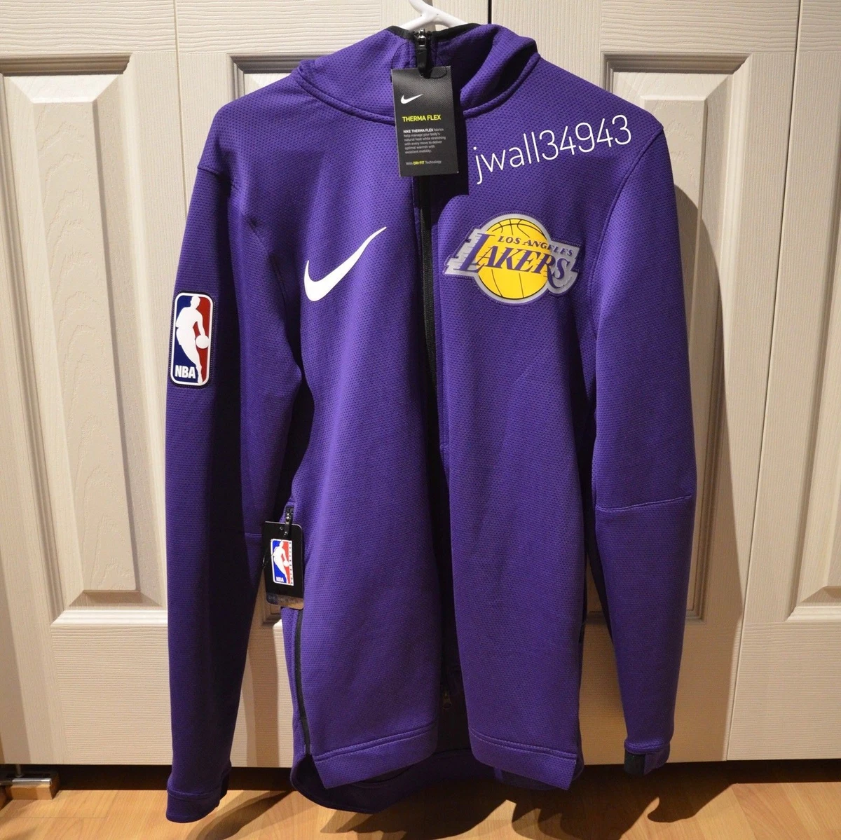 lakers nike therma flex hoodie