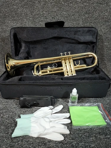 Unbranded Student Trumpet With Case Unbranded Gold