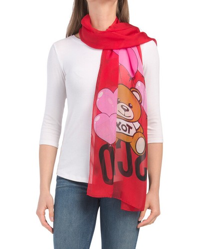 Bufanda de seda de lujo MOSCHINO