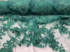 Designer Sequin Lace on Mesh – VT-17 | Bridal, Prom & Evening Wear Fabric