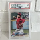2018 Topps Chrome Update Shohei Ohtani RC #US1 Pitching In Red Jersey PSA 9 MINT