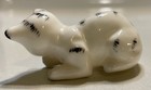 Vintage Handpainted Porcelain Cat Licking Paw Figurine Japan ? EUC — photo 4