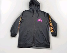 Nike Air Jordan Jacket Mens L Black Jumpman Hooded Full Zip Swoosh Fleece