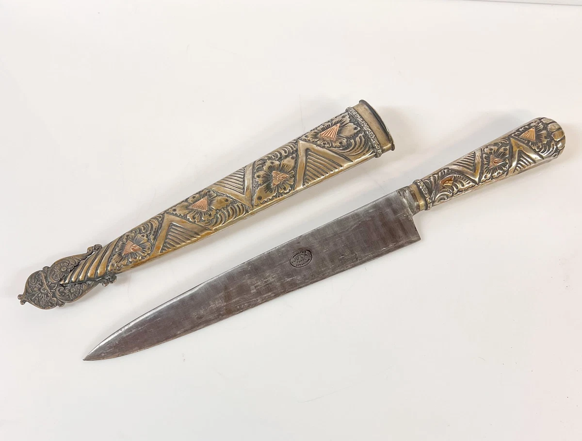 Gaucho Knife In Collectible Vintage Factory Manufactured Fixed