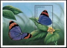 Antigua 1997 - Butterflies - Souvenir Stamp Sheet - Scott #2047 - MNH