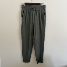 Members Mark Women  s Small Jogger Pants Green Sporty Tapered P5