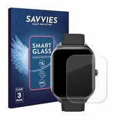 "3X Savvies Schutzglas FüR Forrlite Smartwatch 2.01\" Panzer Folie Glas Klar"