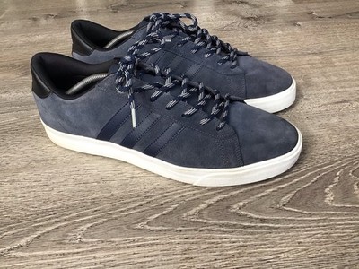 Adidas Neo Mens 13 Shoes Cloudfoam Memory Super Daily Sneakers Grey Blue B74304