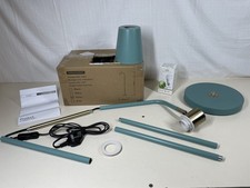 Image of Industrial Floor Lamp Adjustable Green Metal Task Reading Light 146cm Tall
