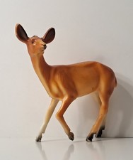 Vintage Doe Deer Figurine Kitsch Hard Plastic Celluloid Big Eared Hong Kong