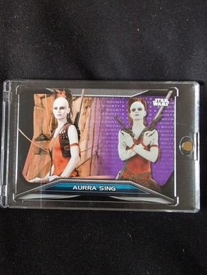 2021 TOPPS STAR WARS BOUNTY HUNTERS Purpel LEVEL 2 #B2-6 AURRA SING/75