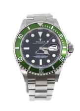Rolex Rolex Submariner Kermit Flat 4 Stainless Steel Watch 16610V