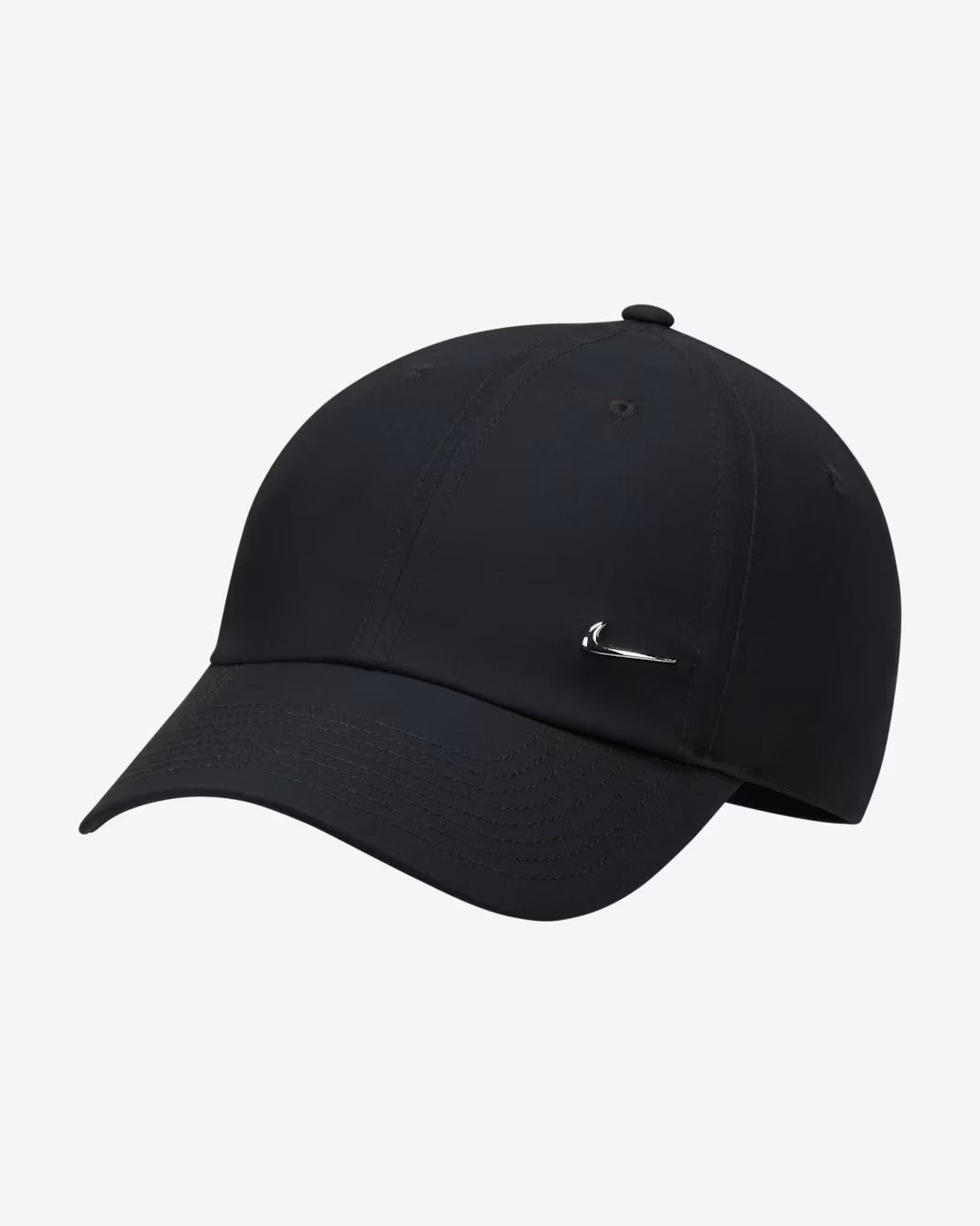 Nike Dri-FIT Club Unstructured Metal Swoosh Cap FB5372-010 Black Unisex M/L NWT