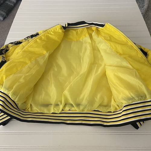 unbranded Puffer Jacket XXL Women’s Yellow Lightweight Full Zip "Enter- don't" - Picture 8 of 18