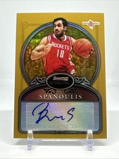 2006- 2007 Topps Bowman Sterling Vassilis Spanoulis Gold Refractor Auto /219 RC
