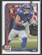2025 Topps Chrome Refractor Cam Skattebo Rookie RC New York Giants