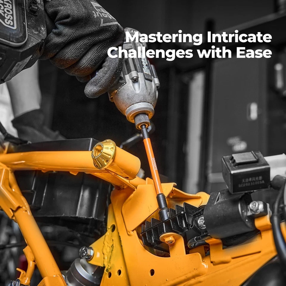 toolant 21pcs Extra Long Nut Driver Bit Set, SAE/Metric Magnetic Nut Driver Set - Image 4 of 4