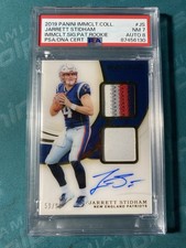 2019 Jarrett Stidham Rookie Patch Auto /99 Immaculate RPA RC PSA 7 DNA 8 Broncos