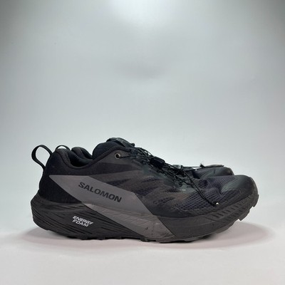 Salomon Sense Ride 5 Black Athletic Trail Running Shoes 471472 Men s Size 11.5
