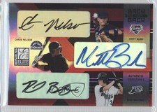 2004 Donruss Elite Extra Edition Chris Nelson Matt Bush Reid Brignac Auto 0j6