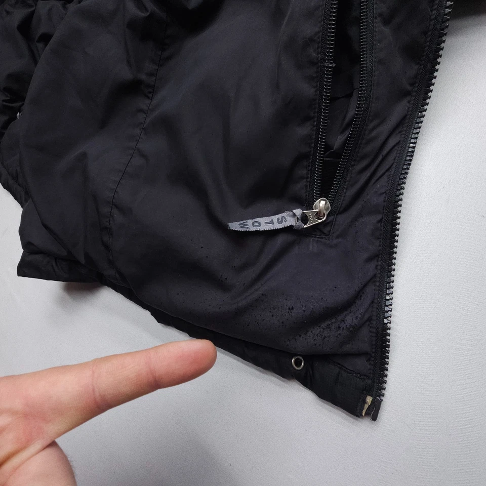Chaqueta acolchada de plumón The North Face 700 Nuptse talla grande negra ropa de calle Y2K de colección Foto 4 de 4
