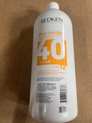 Redken PRO-OXIDE 40 Volume Cream Developer 33.8oz   Salon Lift & Light  